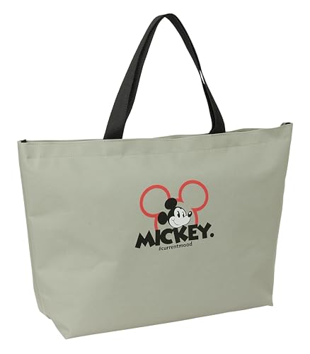 Safta Mickey Mood - Borsa Shopping, Borsa Da Donna, Big Shopping Bag, Comoda E Versatile, Qualità E Resistenza, 54 X 13 X 34 Cm, Colore Grigio, Grigio