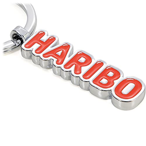 Troika Portachiavi In Metallo Con Scritta Haribo, Colore Rosso, Hb-K05/Rd Maneggevole, Colore: Rosso, Handlich, Portachiavi Haribo