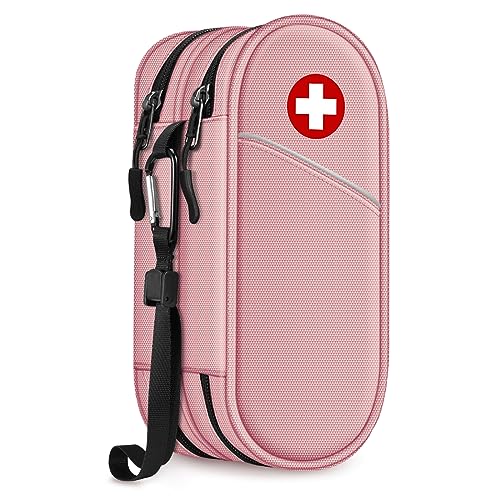 Sithon Epipen Borsa Da Trasporto A Doppio Strato, Portatile Medicinali Custodia Da Viaggio, Astuccio Per Insulina Per 2 Epipens, Asthma Inhaler, Anti-