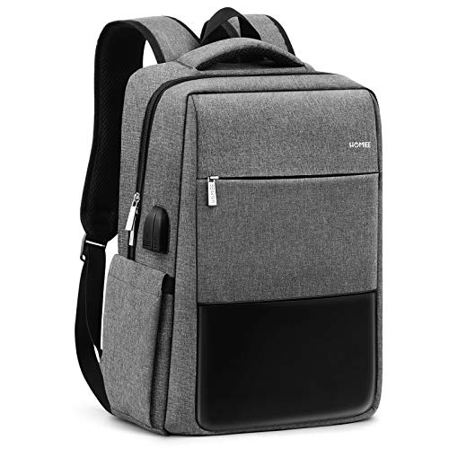 Homiee Zaino Pc Portatili, Zaino Antifurto Impermeabile Con Porta Usb, Zaino Per Computer Affari Da 15.6 Pollici Notebook, Zaino Lavoro Uomo Donna Per