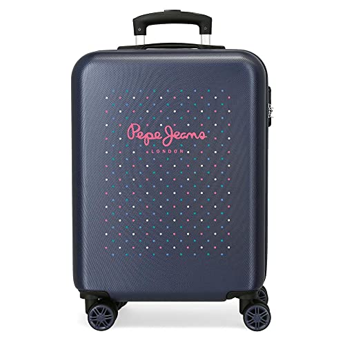 Pepe Jeans Molly, Trolley Rigido Cabina 55M Bambine E Ragazze, Multicolore, 38X55X20 Cms