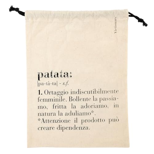Sacchetto Potato/Patata 40X30 Cm In Cotone Villa D’Este Home Tivoli Beige