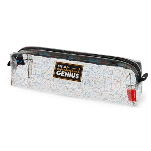Legami - Astuccio Trasparente, Pencil Case Per Matite Penne Evidenziatori, Portapenne Scuola Per Bambini Ragazzi E Adulti, Chiusura A Zip, Dimensioni