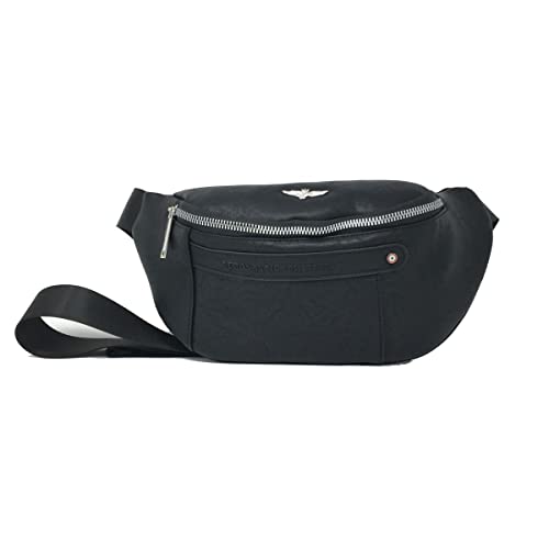 Aeronautica Militare Marsupio Uomo Pelle Colore Nero