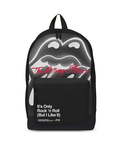 Rocksax Backpack The Rolling Stones Classic It'S Only Rock 'N Roll Rucksack 43Cm X 30Cm X 15Cm - Officual Licened Merchandise