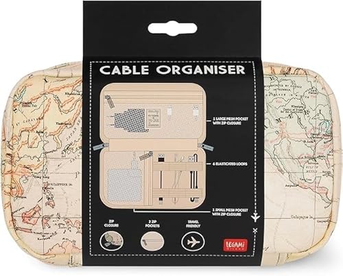 Legami - Organiser Per Cavi - Cable Organiser, Custodia Da Viaggio Per Fili E Cavi Telefono Pc, Borsa Per Gadget Elettronici, Caricabatteria, Power Ba