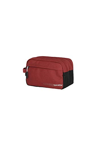 Travelite Beauty Case Per Il Bagaglio A Mano, Serie Di Valigie Kick Off - Pratica Borsa Da Toilette Per Le Vacanze E Lo Sport, 26 Cm, 5 L, Color Rosso