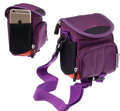 Navitech Custodia Per Fotocamera Viola Compatibile Con La Fotocamera Panasonic Lumix Dc-Bgh1 4K Box, Black, One Size