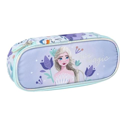 Cerdá Life'S Little Moments Astuccio Ovale Frozen - Lilla - 8,5 X 5 X 22,5 Cm - Chiusura A Cerniera - Versatile E Resistente - Prodotto Originale Dise