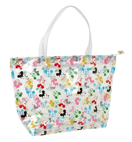 Safta Mickey Mouse Beach – Borsa Shopping, Borsa Da Donna, Shopping Bag, Comodo E Versatile, Qualità E Resistenza, 54 X 17 X 35 Cm, Multicolore/Traspa