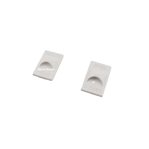 Marel Shop® - Supporto Leva Sgancio Griglia Per Cappa Compatibile Con Elica Kit 2 Pezzi Bianco Per Modelli : Concorde Se Wh/F/60 - Sabaudia Lx/Wh/F/60