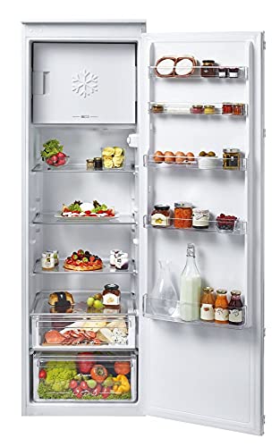 Candy Cm4S518Ew - Frigorifero Da Incasso Con Congelatore, Porta A Traino, 178 Cm, 253 Litri, Frigorifero Da 220 Litri, Congelatore Da 33 Litri, 2 Cass