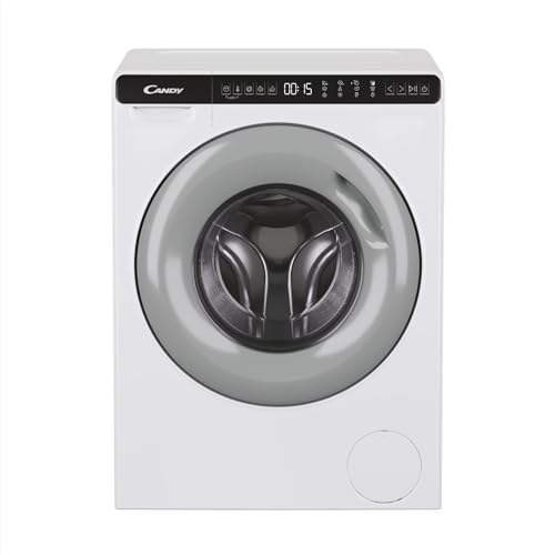 Candy Miniaqua Cw50-Bp12307G-S, Lavatrice A Carica Frontale, 5 Kg, 1200 Giri, Programmi Rapidi, Antipiega, Partenza Ritardata, Grigio/Bianco, 70X51X45