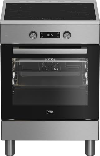 Beko - Fse69300X - Cucina 60X60, Forno Multifunzione Con 6 Funzioni Di Cottura, Grill Elettrico E Timer + Piano Cottura A Induzione Con 4 Zone Cottura
