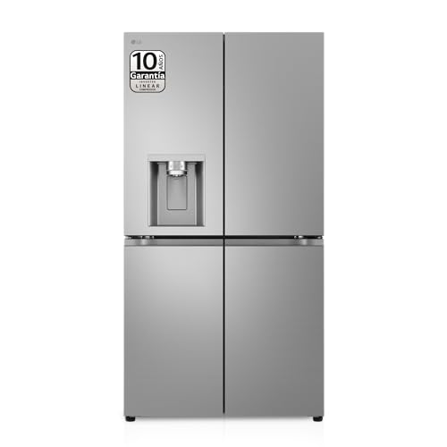 Lg Gml960Pybe - Frigorifero Americano, Frigorifero Americano Combi, Door Clooning+, Classificazione E, 641 L, Anti-Impronte, Colore: Inox