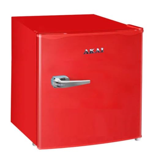 Akai Mini Frigo Frigobar Minibar Retro' 46 Litri Classe F Vintage Class 55K (Rosso)