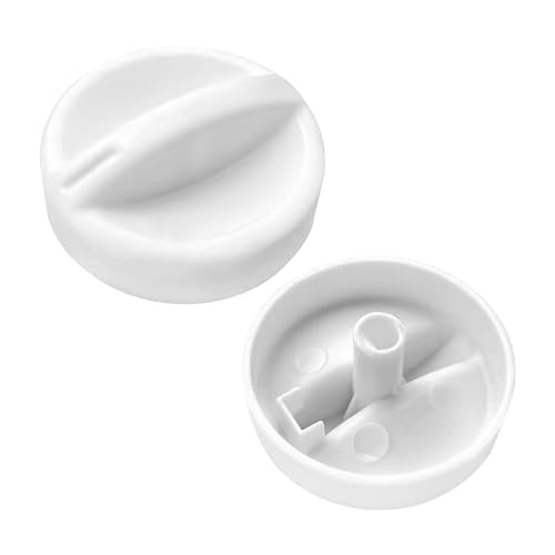 Set Di 2 Manopole Di Ricambio Universali Per Fornelli, Microonde E Forno (Bianco)