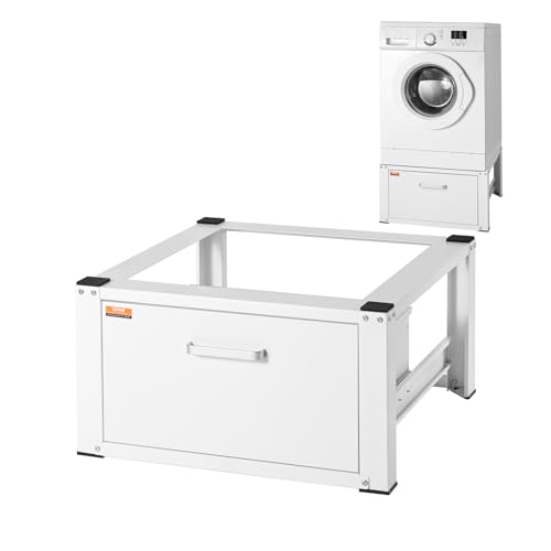 Vevor Piedistallo Per Lavanderia 27" Di Larghezza 14,4" Di Altezza, Piattaforma Universale Con Capacità Di 660 Libbre, Base Multifunzionale Per Lavatr