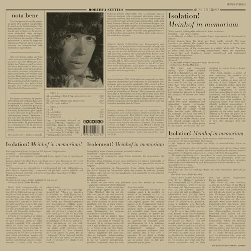 Roberta Settels: Music In Crises