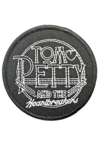 Tom Petty & The Heartbreakers Patch Circle Logo Nuovo Ufficiale Nero Woven Size One Size