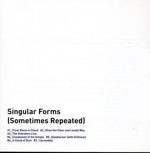 Singular Forms (Sometimes Repeated)
