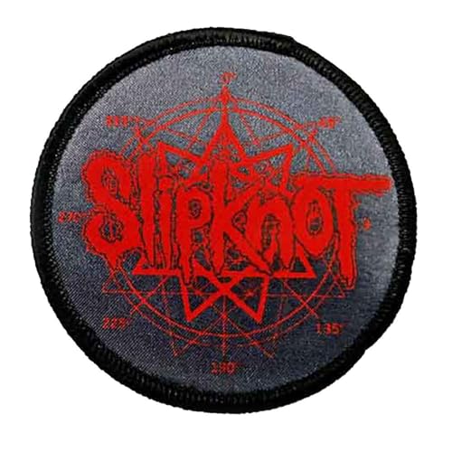 Rock Off Officially Licensed Products Slipknot Logo And Nonagram Standard Printed Patch