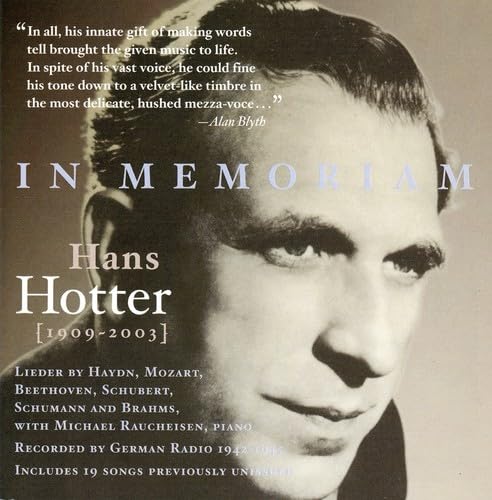 In Memoriam Hans Hotter (2 Cd)