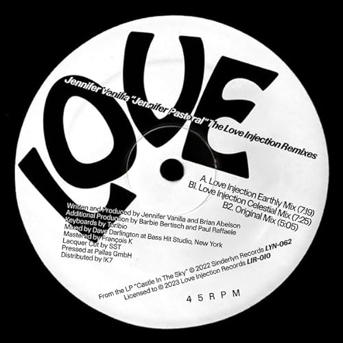 Jennifer Pastoral (Love Injection Remixes) - 12"