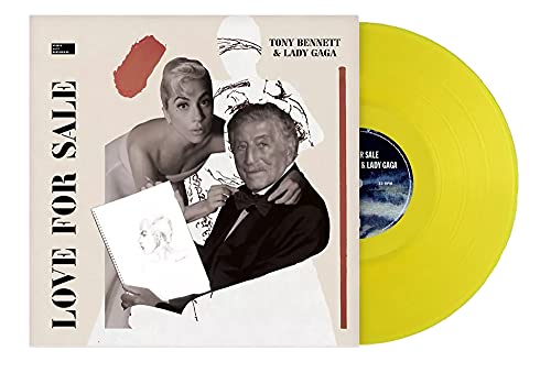 Tony Bennett And Lady Gaga Music Love For Sale Album On Limited Edition Yellow Colored Vinyl Lp Record