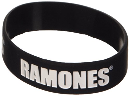 Ramones Black Wristband Gummy Rubber Bracelet Band Logo Name Gift Official