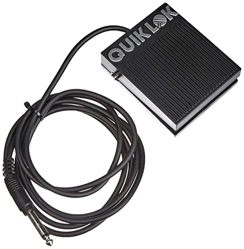 Quik Lok - Ps/25 Pedale Interruttore Momentaneo, Contatto Normalmente Aperto, Chiuso Con Selettore, Dimensioni 9 X 8 X 3 Cm, Lunghezza Cavo 2 Mt