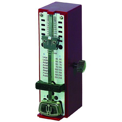 Wittner 903012 Metronomo Super Mini Cassa Sintetico Colore Rosso Rubino