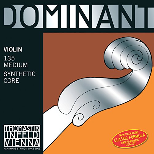Thomastik Corda Per 4/4 Violino Dominant - Corda Sol Nucleo Sintetica, Rivest. D'Argento, Forte
