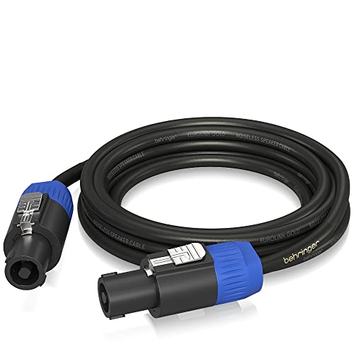 Behringer Glc2-600 Gold Performance Cavo Per Altoparlanti Da 6 M (19,7 Piedi) Con Connettori Twist Per Altoparlanti