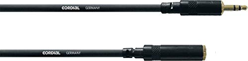 Cordial - Cfs 5 Wy Prolunga Audio Bilanciata, Mini Jack Trs (Maschio)/Presa Mini Jack Trs (Femmina) Rean 5 M, Nero