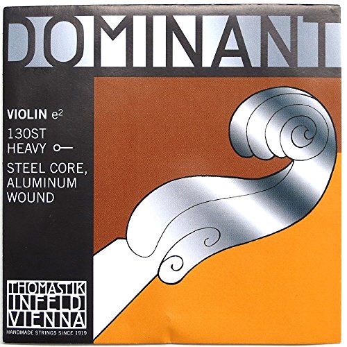 Thomastik Corda Per 4/4 Violino Dominant - Corda Mi Nucleo In Acciaio, Rivest. Alluminio, Forte, Pallino