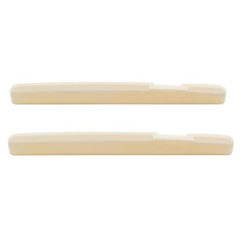 Musiclily Sella Compensata In Osso Per Chitarra Acustica,Dj-12 72X3X9Mm(2 Pezzi)