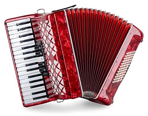 Classic Cantabile Fisarmonica 72 Bassi "Secondo V" Rosso