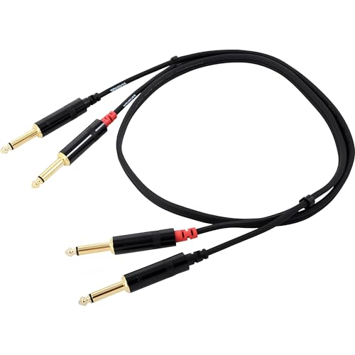 Cordial - Cavo Sbilanciato Stereo, 2X Jack Ts (Mono)/2X Jack Ts (Mono) Rean 90 Cm
