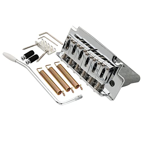 Musiclily Pro 10,5Mm 2 Pivot Ponte Tremolo Blocco Corto Per Chitarra Elettrica Squier Stratocaster, Cromato