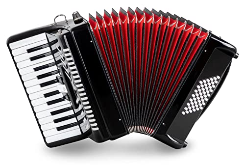 Classic Cantabile Fisarmonica 48 Bassi "Secondo V" Nero