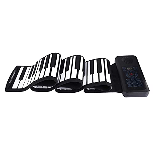 Roll Up Piano, Tastiera Portatile Pieghevole, 88 Tasti, Tastiera Elettronica, Batteria Li-On Incorporata, Set Regalo Di Giocattoli, Piano Digitale Per