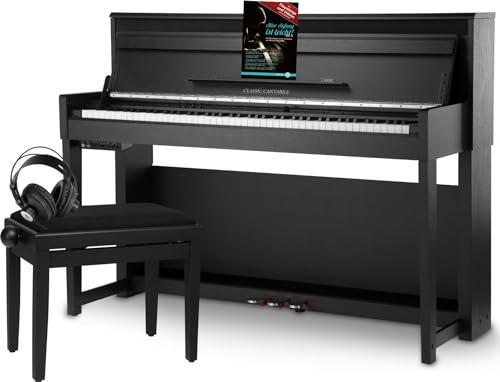 Classic Cantabile Up-1Plus Sm Pianoforte Verticale Digitale Deluxe Set - 88 Tasti In Legno Pesati, Tastiera A Martelli, Polifonia 256-40 Voci - Piano