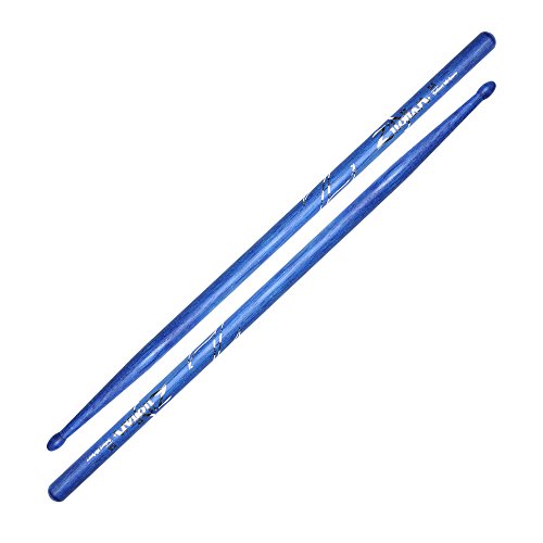 Zildjian Z5Abu Wood Tip Bacchette, Blue, 5A