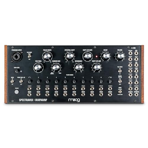 Moog Spectravox - Processore Spettrale Semi-Modulare Con Filtri/Vocoder Cv, Oscillatore Controllato In Tensione, Uscita Cuffie E Patch Bay Da 3,5 Mm