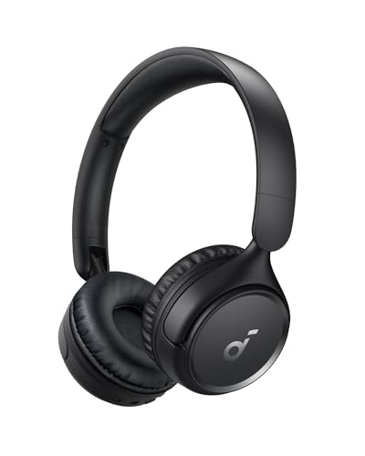 Soundcore Cuffie Bluetooth On-Ear H30I, Cuffie Wireless, Design Pieghevole, Bassi Puri, 60 Ore Di Riproduzione, Bluetooth 5.3, Leggere E Confortevoli,