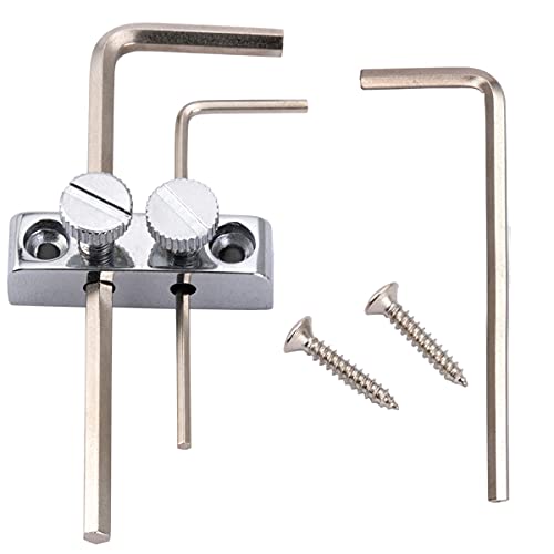 Musiclily Pro Porta Brugole Per Paletta Chitarra Basso Ponte Tremolo Floyd Rose, Cromato