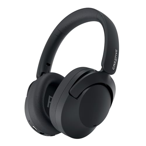Creative Zen Hybrid 2, Cuffie Over-Ear Wireless, Fino A 67 Ore (Anc Spento), Cancellazione Attiva Del Rumore Ibrida, Modalità Ambiente (Nero)