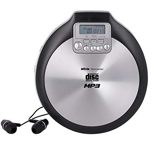Silva Schneider Mcd50 Lettore Cd Portatile Cd Cd-R, Cd-Rw, Mp3 Tasti Sensori Alluminio (Matt), Sc, 251004