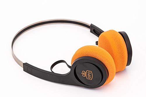 Gpo Cuffia Bluetooth On Ear Con Microfono, Retrò - Nero/Arancione